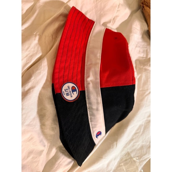 Champion Other - Champion Colorblock Bucket Hat Red White Black S/M NWT Streetwear Free Shipping